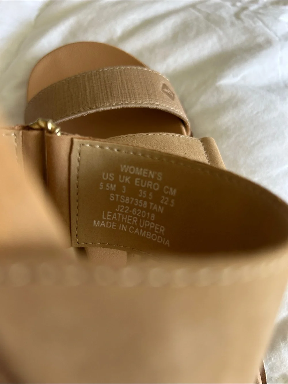 Sperry Tan Double-Strap Slide Sandals